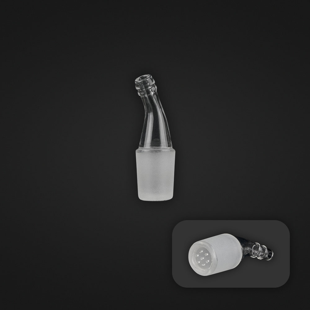 010 - Glass Elbow Adapter w.Glass Screen