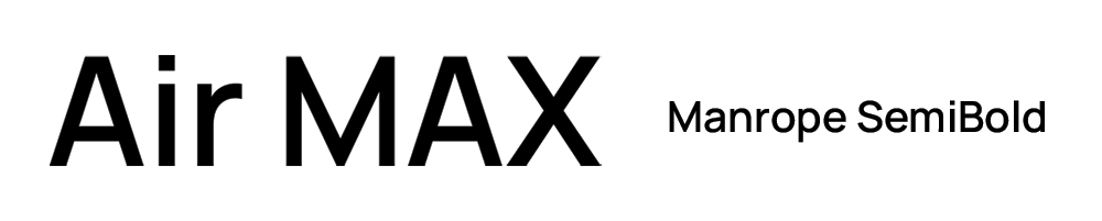 Air-MAX Logo Font Information