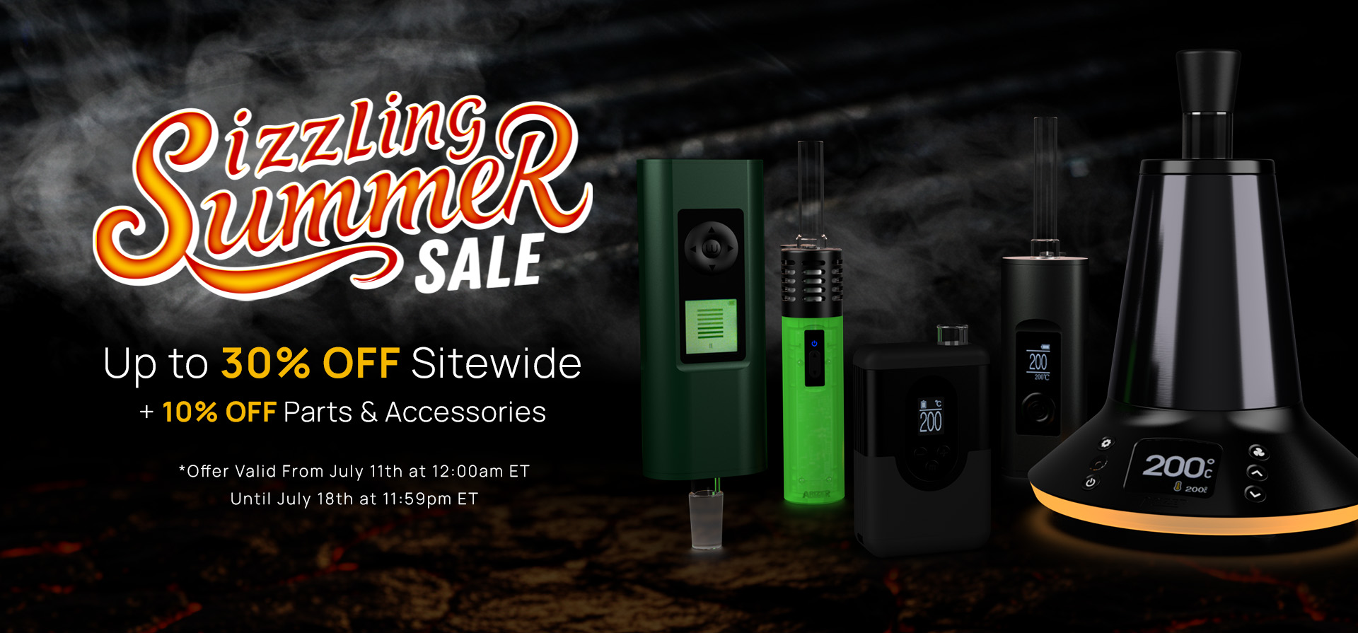 Arizer Summer Sizzler Sale