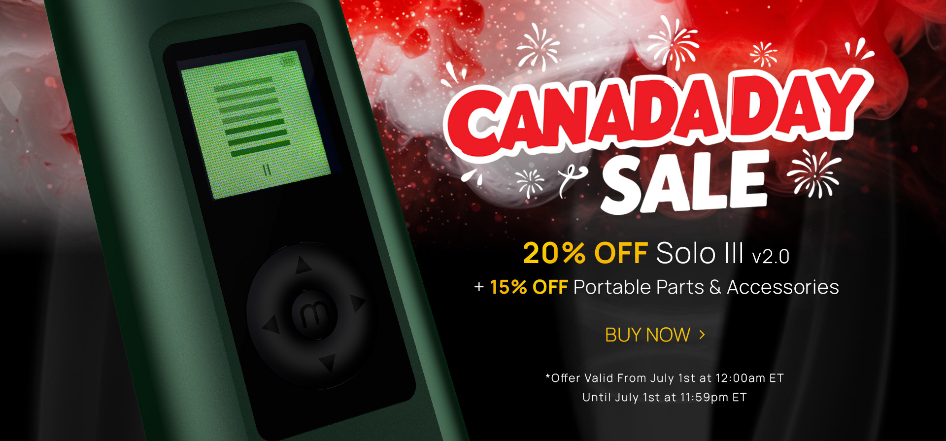 Arizer Canada Day Sale!